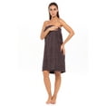 thumbnail image 3 of Women's Wrap with Adjustable Closure 100% Terry Spa Body Wrap Shower Bath Towels Char S/M, 3 of 6