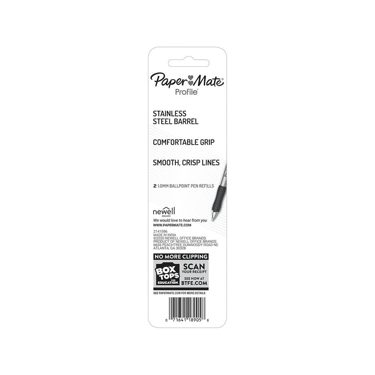 Paper Mate Profile Ballpoint Pen Refill Medium Point Black Ink