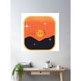 thumbnail image 2 of Mountainous Sunset Poster Wall Art, Modern Wall Decor, 30x30 UNFRAMED, 2 of 3