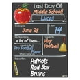 thumbnail image 3 of Cohas Basic First and Last Day of School Milestone Chalkboards, 15 by 20 inches, 3 Pastel Markers, 3 of 7