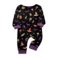 thumbnail image 3 of Breathable Matching Family Halloween Pajamas Set, Printed Long Sleeve PJs Lounge Sleepwear Outfits for Cozy Holiday Evening, 3 of 3