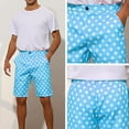 thumbnail image 5 of zfhfof Mens Golf Dress Shorts with Pockets Stretch Lightweight Men's Flat Front Summer Polka Dots Shorts for Work Casual, 5 of 8