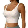 thumbnail image 2 of Fotbe Colorful Dots Pattern Womens' Sports Bra Longline Wirefree Padded with Medium Support Sports Moisture-Wicking Workou Vest,Tank Top-Medium, 2 of 7