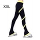 thumbnail image 3 of Greeniant pantalones largos de patinaje sobre hielo medias de spandex pantalones de patinaje pantalones de entrenamiento de equipo amigables con la piel Uniforme atlético Amarillo/XXL Greeniant OD025264-07, 3 of 5