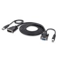 thumbnail image 1 of Cable Belkin OmniView DVI-VGA; DVI-AM/HDB15F; ANA/VGA; USB A/B; 6 pies, 1 of 1
