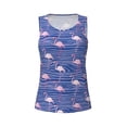 thumbnail image 4 of Easygdp Flamingo Women's Workout Tank Top, Running Top, Hiking Shirt, Quick-Dry for Running, Yoga, Hiking - Medium, 4 of 9