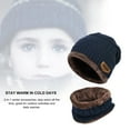 thumbnail image 3 of Viworld Kids Winter Warm Knit Beanie Hat and Circle Scarf Set with Fleece Lining for Children Boys Girls, 3 of 7