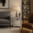 thumbnail image 2 of From the Tree Furniture Bedside Side Table with Drawer – Perfect for the Bedroom (Grey), 2 of 2