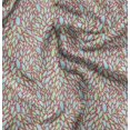 thumbnail image 1 of Soimoi Orange polyester Crepe Fabric Leaves Leaves Printed Fabric 1 Yard 42 Inch Wide, 1 of 6