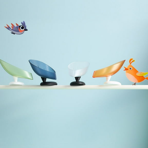 unbranded 3Pcs Drain Dish Soap Dishes Assorted Color Storage Simple but Decorative Kitchen Use