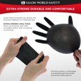 thumbnail image 4 of Salon World Safety Black Nitrile Disposable Gloves, 3 Boxes of 100, Size X-Large, 4 Mil Thick - Latex Free, Powder Free, Textured Tips, Food Safe, Comfortable, Extra-Strong Protective Working Gloves, 4 of 7