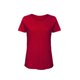 thumbnail image 1 of B&C - Camiseta de manga corta de algodón orgánico para mujer (Rojo chic), 1 of 1
