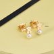 thumbnail image 1 of Venta caliente acero inoxidable 316 moda joyería partido perla pendientes, 1 of 4
