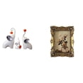 thumbnail image 1 of Esculturas de elefantes,Estatuas de elefantes,decoración del hogar,artesanías de cerámica,Marco de fotos,Marco de fotos ornamentado Marco barroco antiguo,Marco de fotos de pared para, 1 of 8
