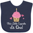 thumbnail image 3 of Inktastic 1st Birthday Cupcake Girls Cute Girls Baby Bib, 3 of 4