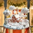 thumbnail image 4 of Nkmbld Christmas Tree Ornaments Home Decor Acrylic Snowhouse Chain Pendant for Balcony Tree Walls Windows Doors Home Party Garden, 4 of 8