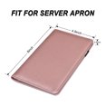 thumbnail image 2 of Server Book for Waiter and Waitress, PU Leather Server Organizer with Zipper Pocket, Check Presenter and Bill Holder with Pen Loop for Restaurant Use, 2 of 9
