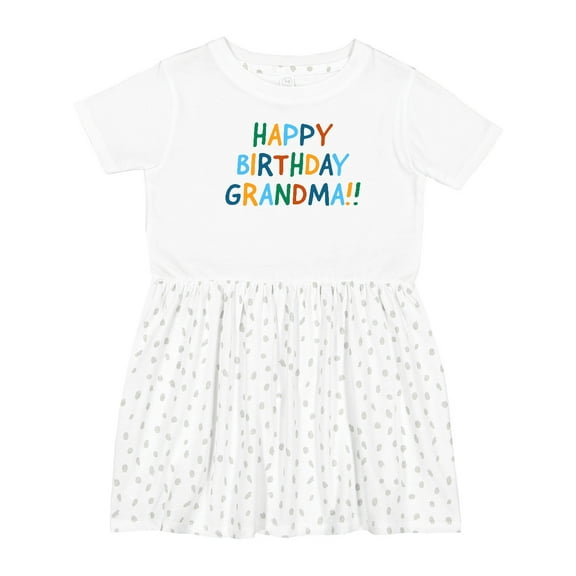 Inktastic Happy Birthday Grandma Girls Toddler Dress
