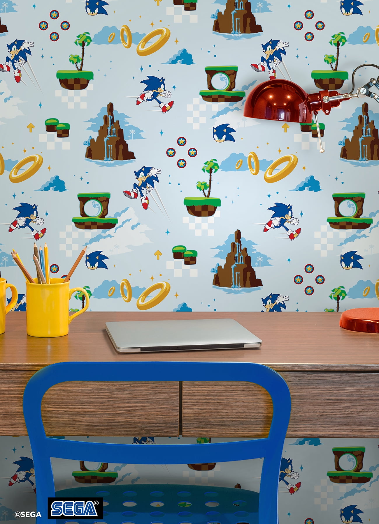 RoomMates Sonic The Hedgehog Green Hill Zone Peel and Stick Wallpaper