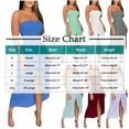 thumbnail image 3 of Weiqiqre Halter Dresses for Women Tube Strapless Long Casual Party Dresses Sleeveless Off Shoulder Backless, 3 of 7