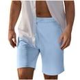 thumbnail image 2 of Yievot Summer Beach Shorts for Men Drawstring Elastic Waist Lightweight Casual Shorts with Pockets, 2 of 7