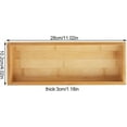 thumbnail image 5 of Bandeja para servir de bambú, 28 x 10,2 x 3 cm, bandeja rectangular de bambú para té, utensilios, pan, desayuno, bandeja para servir café, cena otomana, bandeja para comida para desayuno, 5 of 5