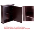 thumbnail image 4 of Topbuy Bathroom Wall Mounted Cupboard Mirrored Storage Cabinet w/ Adjustable Shelf Brown, 4 of 9