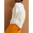 thumbnail image 3 of Arvbitana Women's Loose Sweater Solid Color Long Sleeve V-neck Pullover Tops Casual Thick Knitwear Streetwear Fall Winter Warm Clothes, 3 of 6