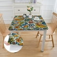 thumbnail image 2 of HAOXIT  Folk Floral Square Tablecloth Table Cloth Washable Polyester Table Cover for Home Kitchen Dinning Room Party Wedding Tabletop Decor 40*40, 2 of 8