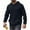 Black, variant on Mens Hoodies Long Sleeve Textured Hooded Sweatshirt Casual Lightweight Pullover Drawstring Hoodie With Kanga Pocket,Size M-3XL