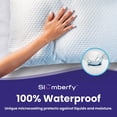 thumbnail image 3 of Queen Size Waterproof Cooling Pillow Protector by Slumberfy - Premium Skin-Safe Pillow Cover with Zipper Closure, Natural Fabric with ArcticTex Cooling Technology, Noiseless Pillowcase: 20x30 in., 3 of 7