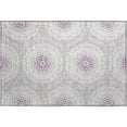 thumbnail image 2 of Addison Rugs Mayfield Washable Transitional Circles Lilac Rectangle Rug, 1'8" x 2'6", 2 of 5
