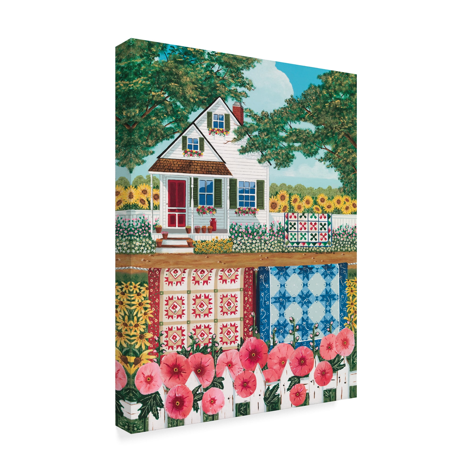 Trademark Fine Art 'The Quilt Garden' Canvas Art by Anthony Kleem