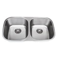 thumbnail image 4 of Wells Sinkware 33 in. 18 Gauge Undermount 50-50 Double Bowl Stainless Steel Kitchen Sink, 4 of 4