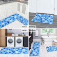 thumbnail image 5 of Blue Dog Paw Footprint Kitchen Rugs Sets Of 2,Anti Fatigue Kitchen Mat Rugs Non Slip Washable,Decorative Kitchen Floor Mats for Kitchen,Sink,Laundry,17"x30"+17"x47", 5 of 7