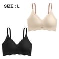 thumbnail image 2 of Sujetador de látex sin costuras para mujer, ropa interior con pechos grandes, muestra pechos pequeños y delgados, 2 of 6