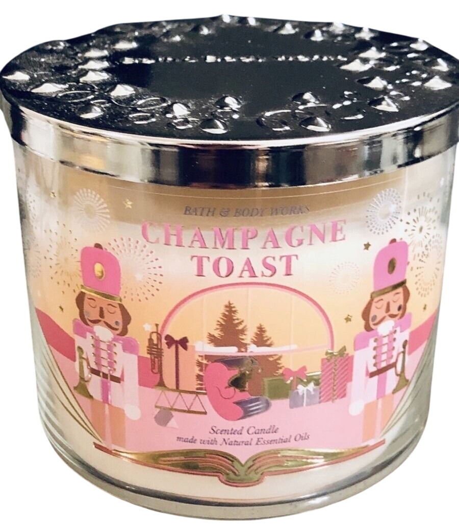 Bath & Body Works, White Barn 3-Wick Candle w/Essential Oils