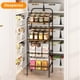 thumbnail image 2 of Estante para Cocina con Ruedas 4 Niveles, Carrito Organizador de Almacenamiento Cocina con Estante y Cesta Metal, Negro, 2 of 5