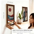 thumbnail image 4 of TOARTi Abstract Wood Wall Art Geometric Framed Sun Moon Colorful Minimalist Cut Out Set of 3 For Living Room Bedroom Office 8x16 Inch, 4 of 8