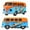 1Pc b, variant on 1:36 Simulation Bus Transporter Gulf Blue Alloy Diecast Model for Volkswagen T1 Samba Toy for kids Collecting Gifts
