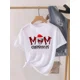 thumbnail image 1 of Camiseta con estampado de ciervo de dibujos animados para mujer, Top de vacaciones de Navidad, camisa de Año Nuevo para mujer, ropa, camiseta gráfica, 1 of 5