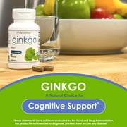 VH Nutrition Ginkgo Biloba Supplement 550mg | Cognitive and Memory Support* | Boost Mental Clarity and Focus | Brain Health Supplement | 60 Capsules