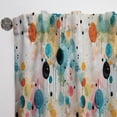 thumbnail image 6 of Designart "Dancing Multicolor Polka Dots III" Polka Dots Modern Curtain, Polka Dots Single Panel, 6 of 6