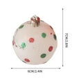 thumbnail image 2 of 12-Pack Matte Christmas Ornaments, Painted Plastic Christmas Ball Set for Tree Hanging Decor, Hand-Painted Holiday Decorations(B), 2 of 4