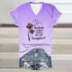 thumbnail image 2 of Tops Cortos para las Mujeres Día de la Independencia Impreso Suéter con Cuello en V Manga Corta, Top Casual para Primavera Verano, 2 of 3