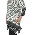 thumbnail image 3 of White Mark Tunique Aicha à Manches 3/4 pour Femmes, 3 of 5