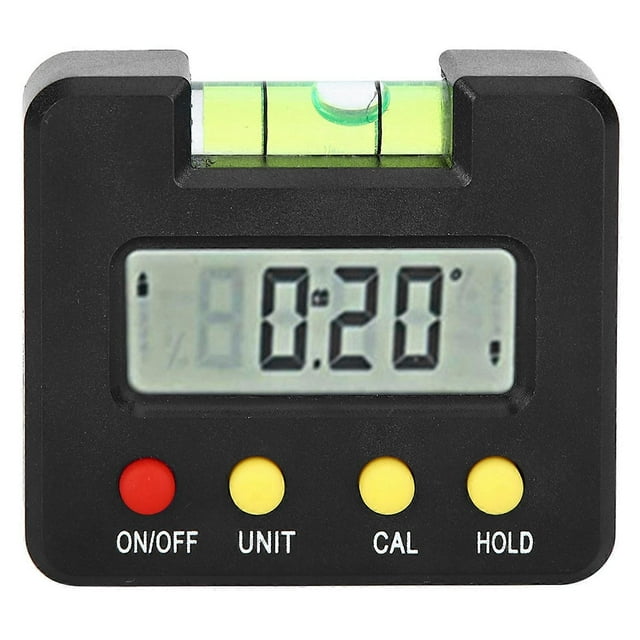 Digital Inclinometer Spirits Level Angle Meter Electronic Magnetic Black Housing Water Bubble