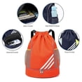 thumbnail image 3 of Waterproof Drawstring Backpack Sports Gym Bag With Shoes Compartment, Waterproof Draw String Back Bag For Men Women, 3 of 5