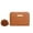 Brown, variant on Fashion ID Short Wallet Solid Color Women Zipper Purse Multiple Card Slots Clutch Bag Phone Bag Mens Wallets Leather