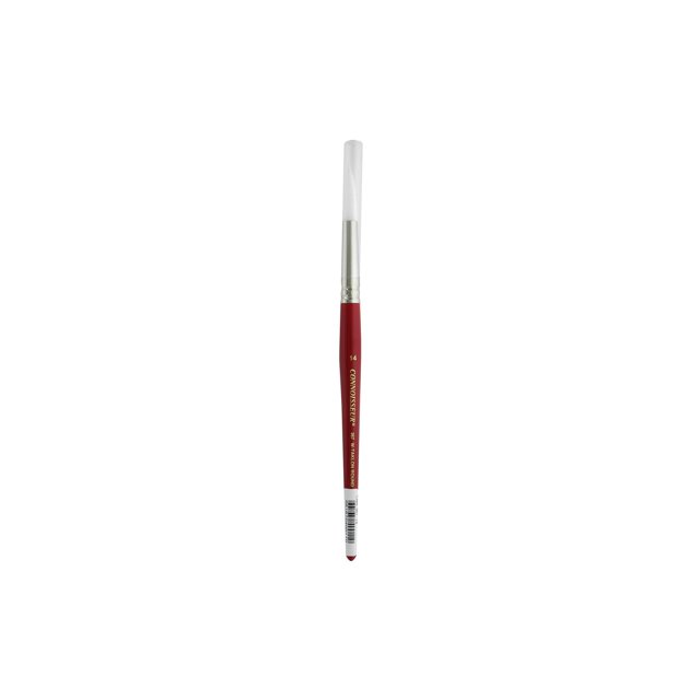 Connoisseur Brush White Taklon Short Round #14